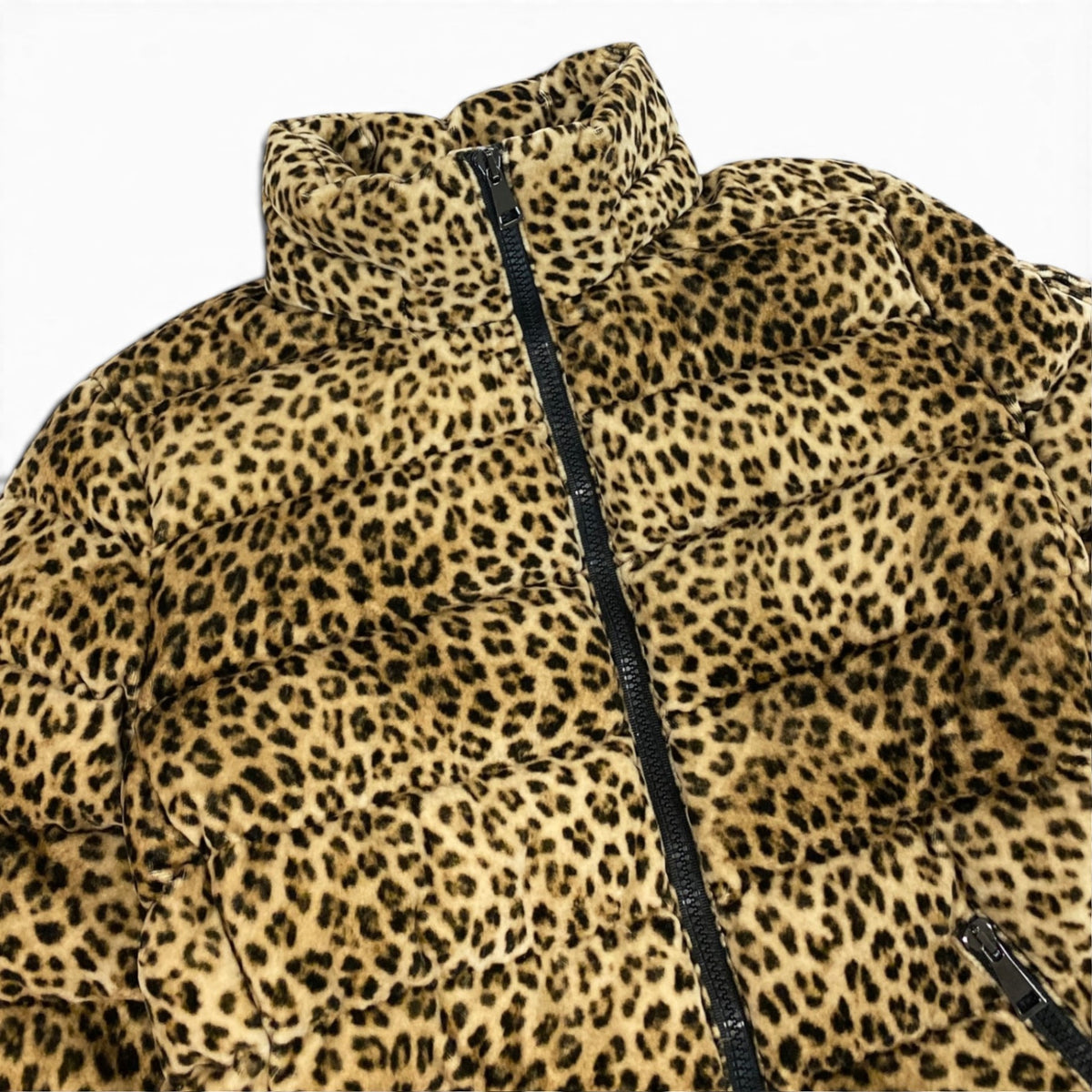 h13 MONCLER モンクレール BADY レオパードプリント ダウンジャケット Leopard Down Puffer Jacket サイズ1 茶系t18r