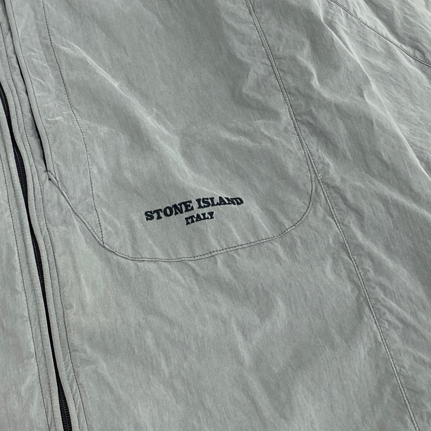 29k6 STONE ISLAND ストーンアイランド コットンナイロンジャケット ブルゾン 04年 00's ジップアップ アウター  4215A04/878 Sサイズ グレー メンズu02t