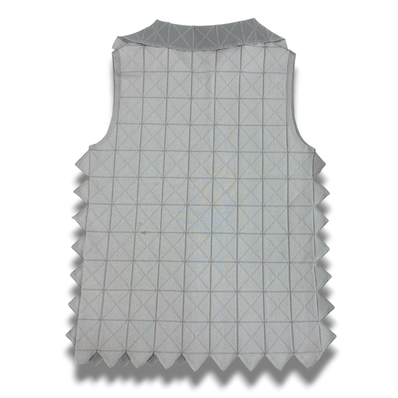 Ac2 PLEATS PLEASE A.POC プリーツプリーズ エイポック タンクトップ トップス サイズ3 ライトグレー レディースk02i