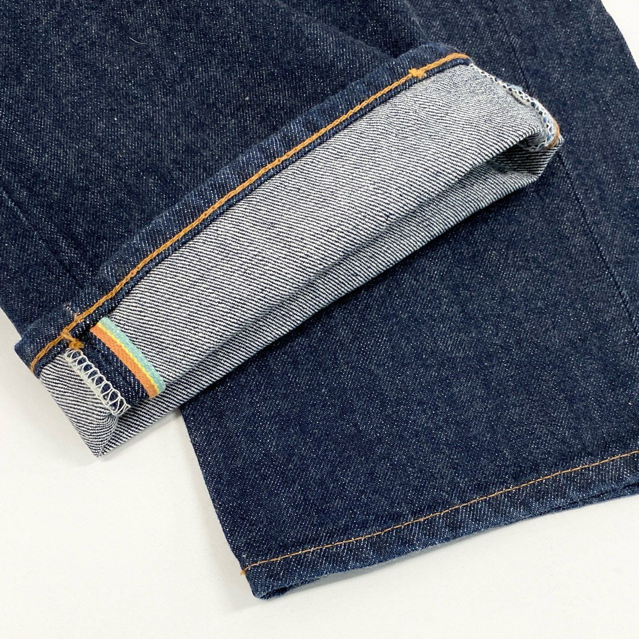 15h29 《美品》EDWIN エドウィン ストレートパンツ デニム ジーンズ ボトム パンツ コットン  EBF100 32サイズ インディゴ メンズ 男性用u02t