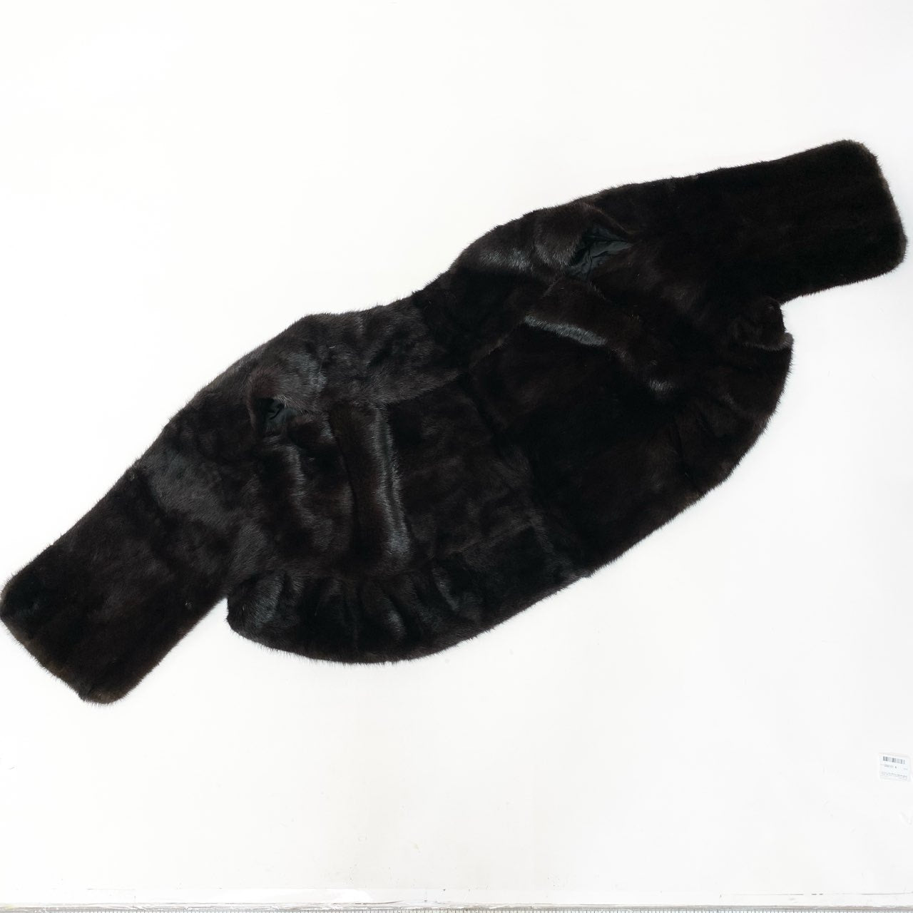 21c14 ダークミンク ポンチョ ケープ サイズF ブラウン 本毛皮 Dark Mink Fur Cape Coat リアルファーt18r