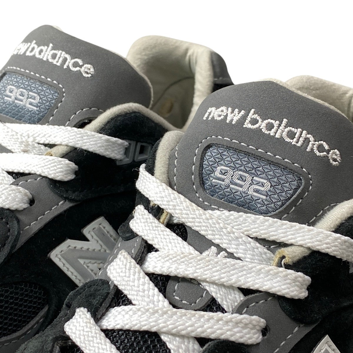 1g1 new balance ニューバランス Made in USA 992 Core ローカットスニーカー シューズ スエード M922EB 25cm ブラック グレー ホワイト メンズ 紳士靴o07t