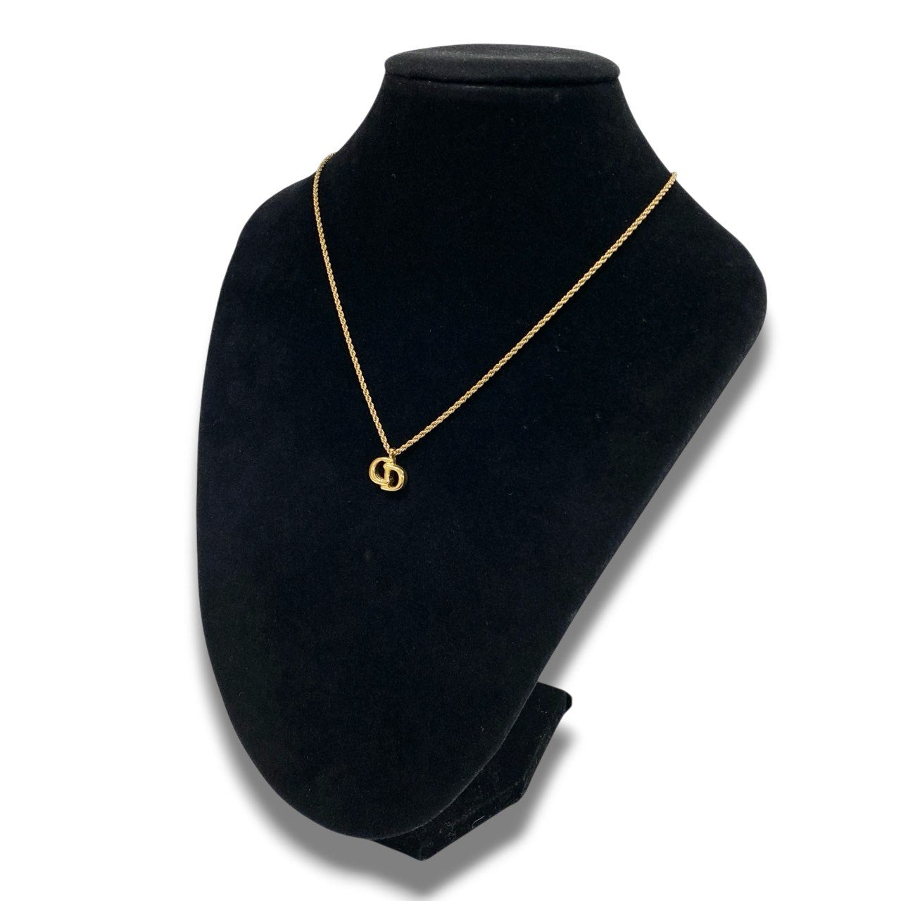 c3 Christian Dior クリスチャンディオール CD logo necklace ロゴ ネックレス in gold ゴールドカラーta2