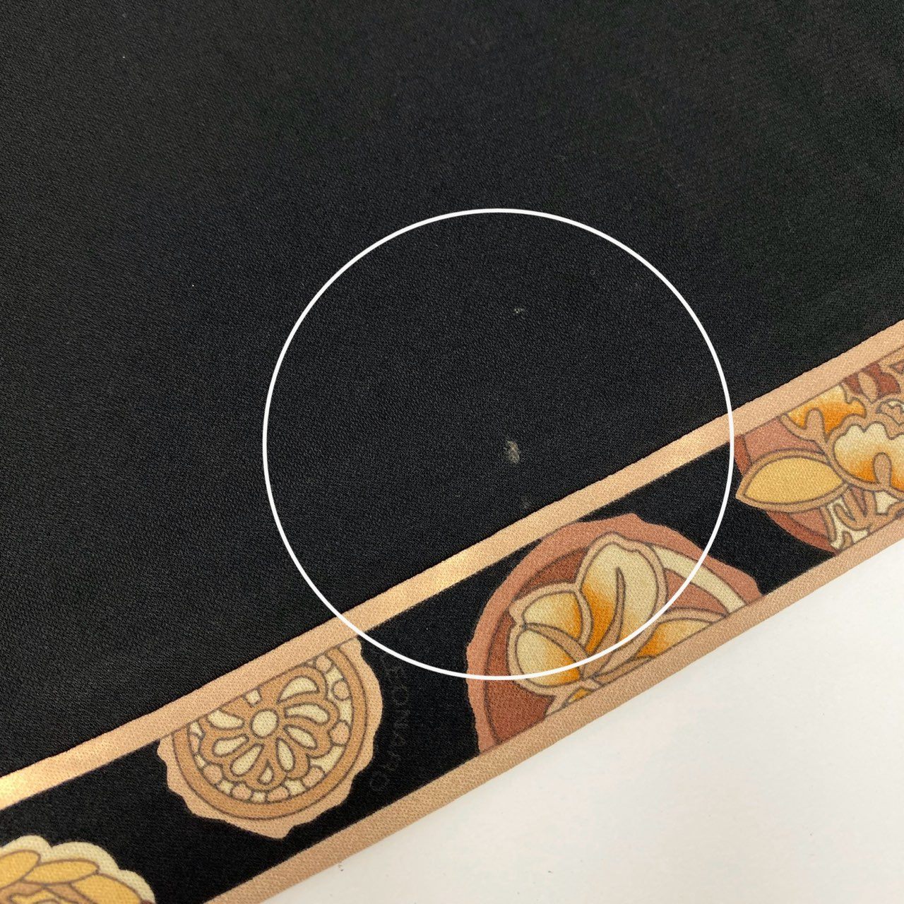 58k22 LEONARD FASHION レオナール モックネック 長袖カットソー ロングスリーブ 切替プリント カンカン素材 レディース 女性用 M ブラックu02t