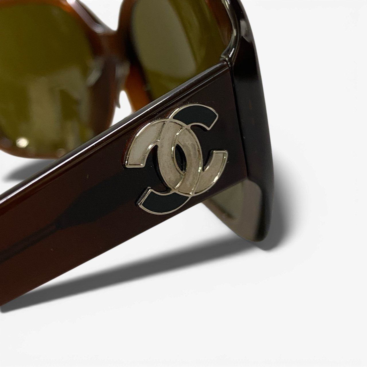 b15 CHANEL シャネル ココマーク サングラス アイウェア 5101 57□18 ブラウン レディースta1