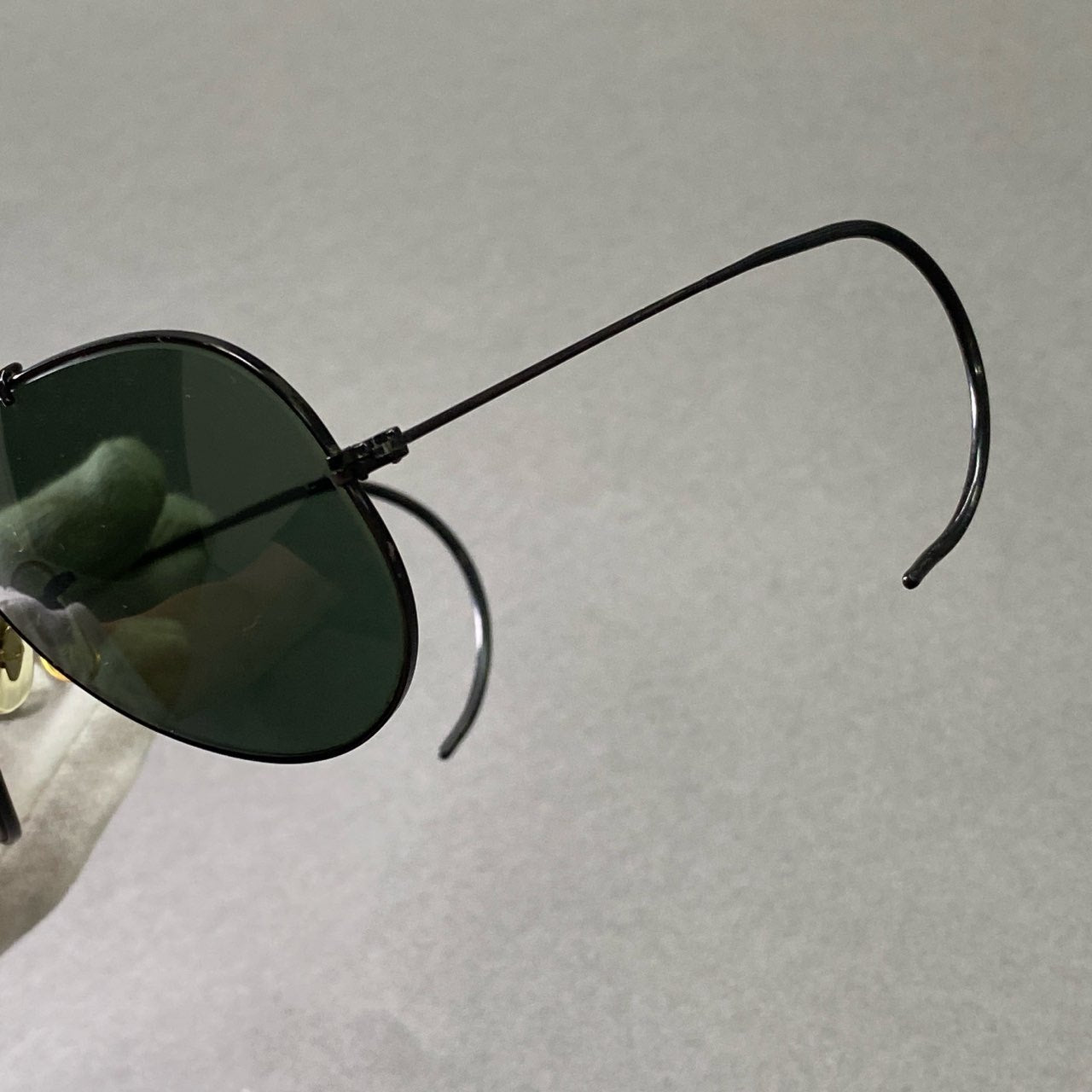 f6 《美品》 Ray-Ban レイバン ボシュロム ティアドロップ サングラス ブラック B&L USA製 OUTDOORSMAN アイウェア