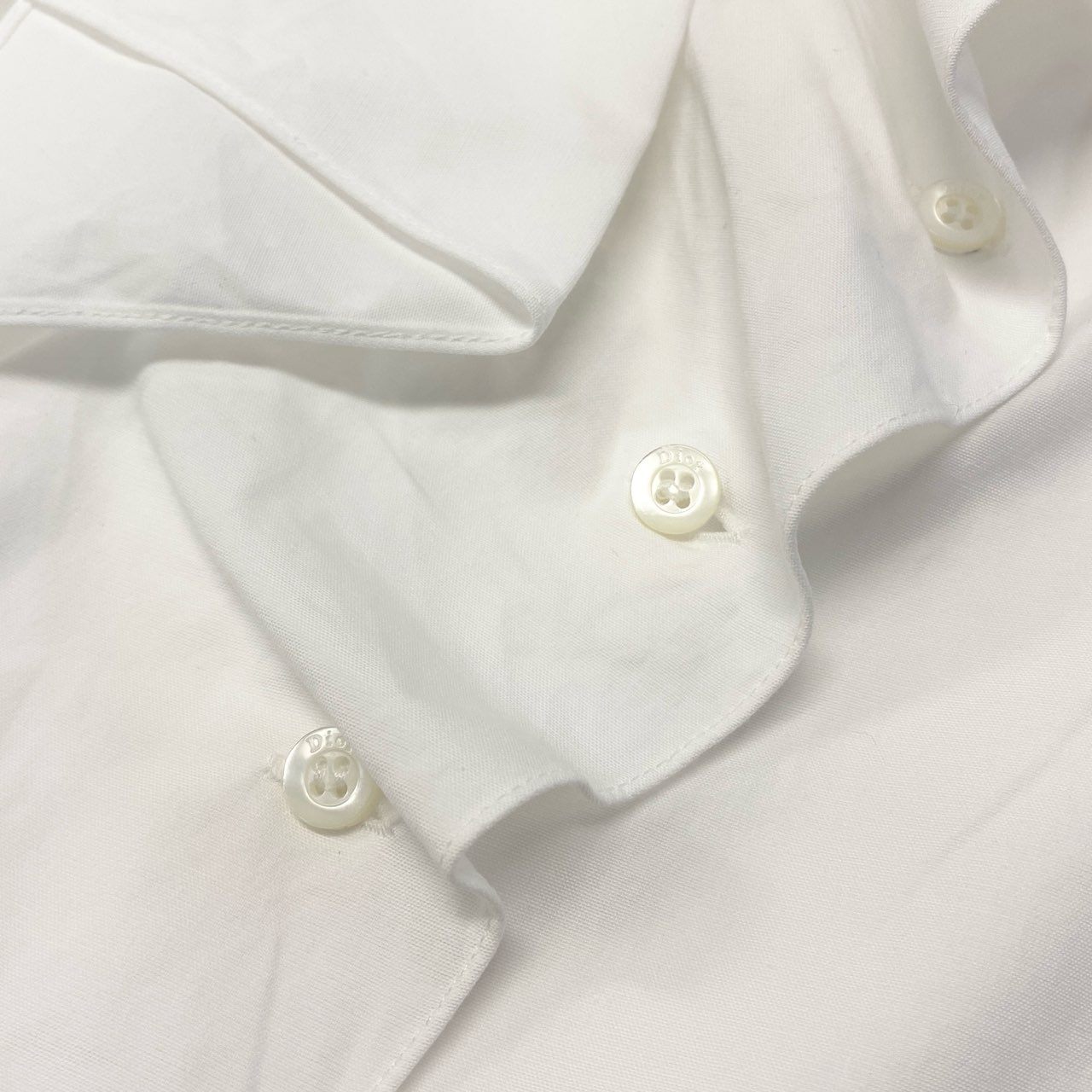 11b6 Christian Dior クリスチャンディオール イタリア製 ボウタイデザイン 長袖シャツ ブラウス ロングスリーブ 0H21520A1324 42 ホワイト コットン レディースo07t