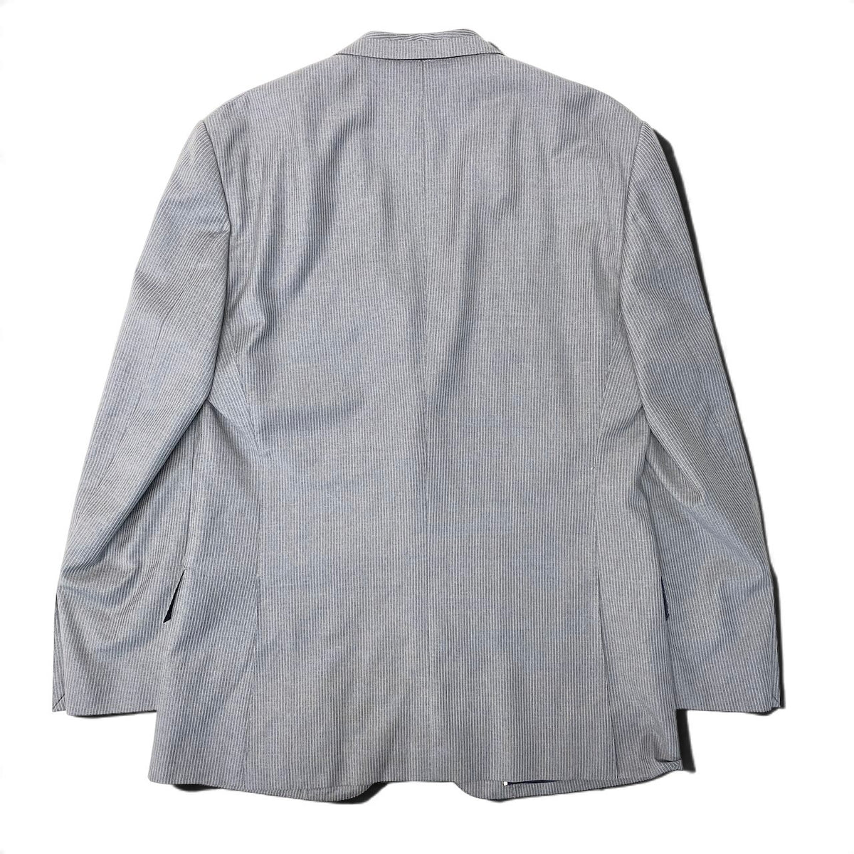 45j15 Paul Smith COLLECTION ポールスミスコレクション セットアップ シングルスーツ ストライプ柄 2B グレー ウール100％ メンズ 紳士服o07t