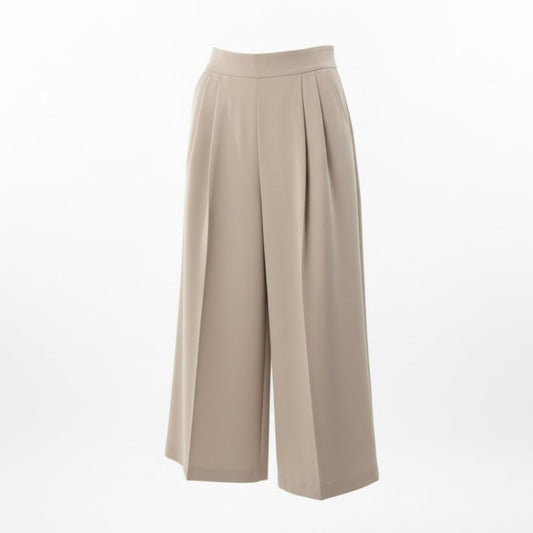 56c9 DAISY LIN デイジーリン 24年 ハイヒップスタイリッシュパンツ タックパンツ ゆったり〇 レディース 女性服 07257 サイズ42 ベージュ ポリエステル100％u02t