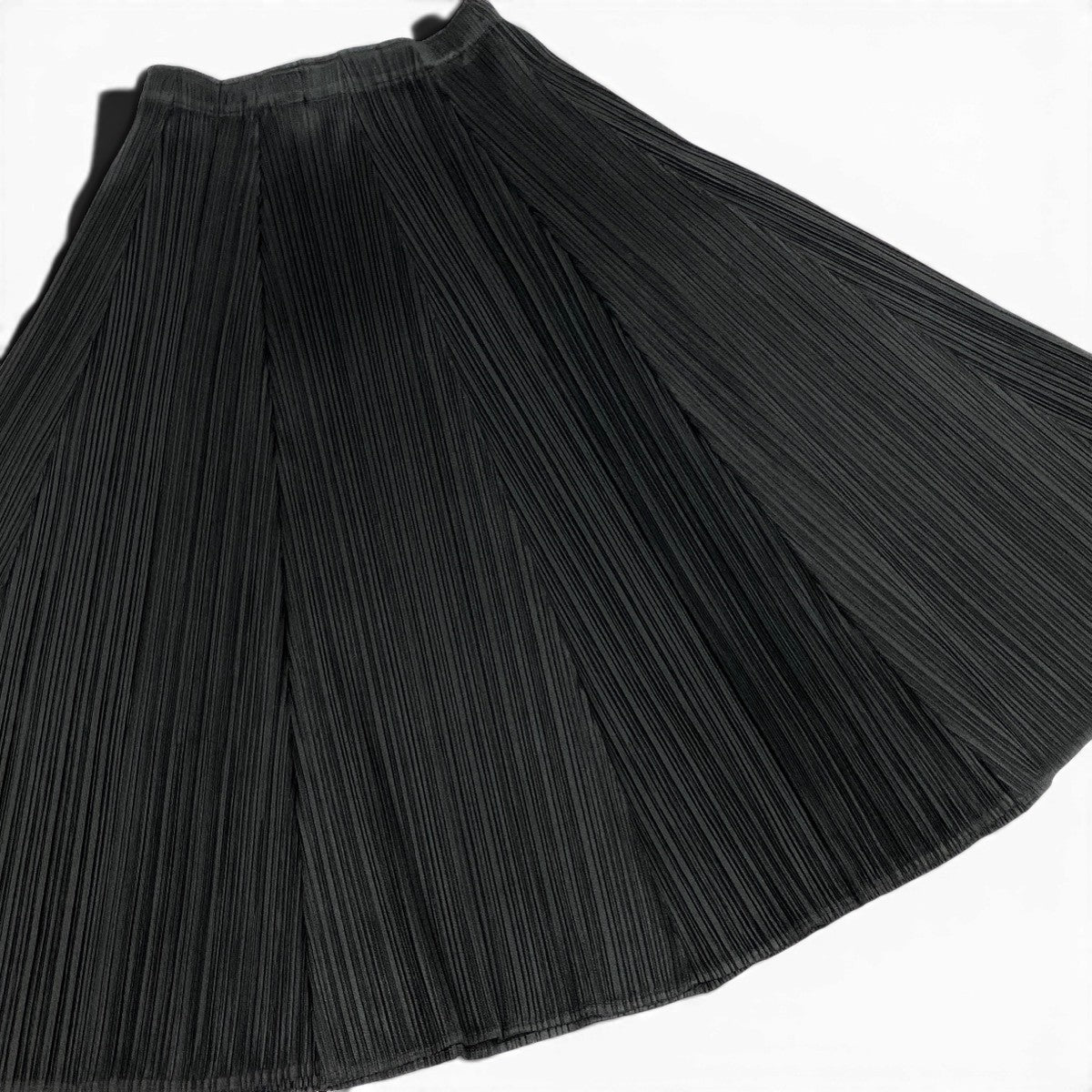 Ag10 【美品】 PLEATS PLEASE プリーツプリーズ ロングスカート プリーツ加工 PP01-JG103 サイズ3 ブラック ポリエステル100％ レディースta1