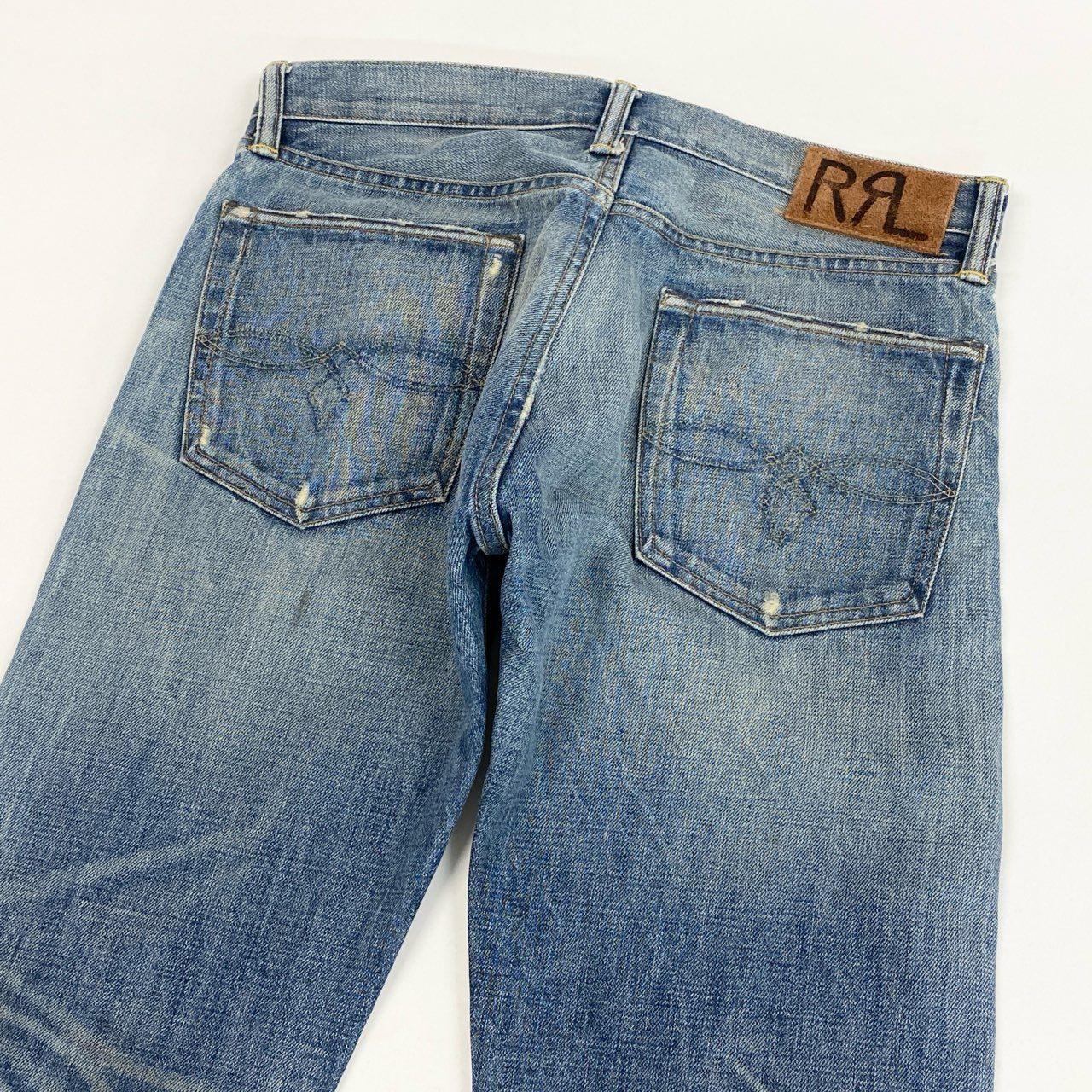 37L19 DOUBLE RL ダブルアールエル RRL ローストレート デニムパンツ R41RB05 31×30 インディゴ ブルー ジーンズ Ralph Lauren ラルフローレンt18r