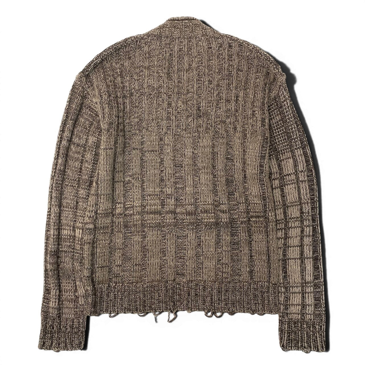 13e8 DOLCE&GABBANA ドルチェアンドガッバーナ Vネック カシミヤニットセーター ニットプルオーバー GG245K サイズ50 ブラウン系 Cashmere100％ メンズ 紳士服u02t