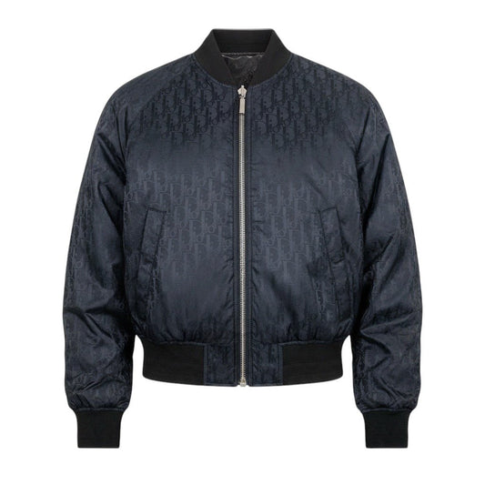 j13 【極美品】DIOR Homme ボンバージャケット オブリーク リバーシブル 46サイズ ブラック ポリエステル100％ メンズ 男性用k02i