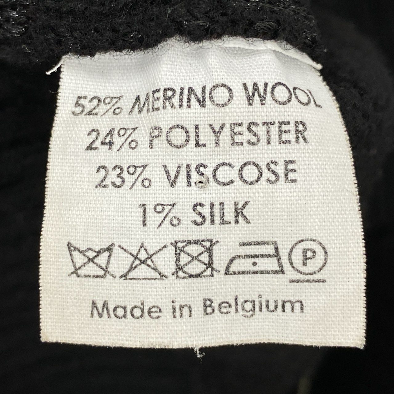 58i11 DRIES VAN NOTEN ドリスヴァンノッテン ニットセーター クルーネックニット 長袖ニット フラワーモチーフ メンズ 男性用 S ブラウン ブラックu02t