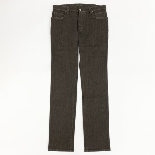 7f8 《新品保管品》 ETRO エトロ デニムパンツ カラーデニム ボトムス 6ポケット 34 ブラウン系 コットン ポリウレタン メンズ 紳士服 イタリア製