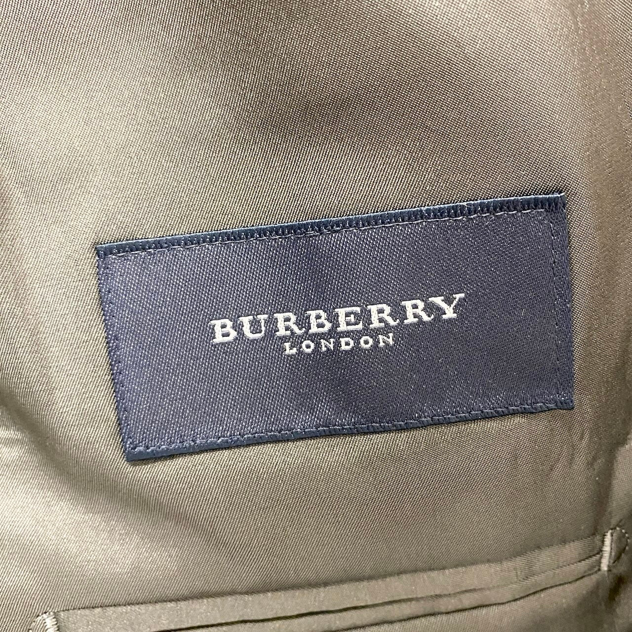 2c29 【美品】BURBERRY LONDON バーバリー ロンドン ダブルブレストテーラードジャケット ウールジャケット ブレザー AB6サイズ ダークグレー ウール100％ メンズ 男性用u02t