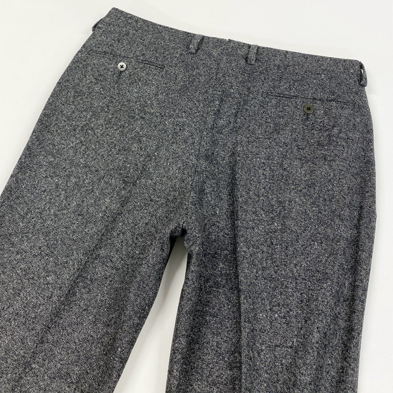 4a4 【タグ付き】SOVEREIGN ソブリン ユナイテッドアローズ DORMEUIL スーツセットアップ ツイード テーラードジャケット スラックス 52サイズ グレー系 ウール100％ メンズ 男性用u02t