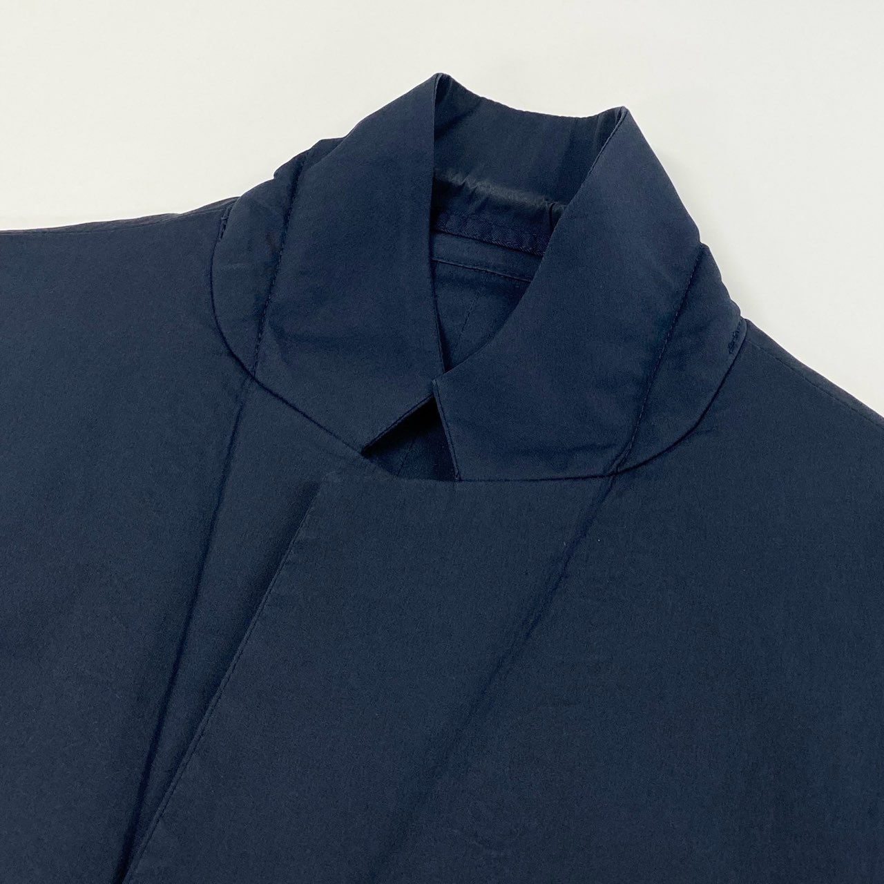 53a19 PRADA プラダ テーラードジャケット アンコンジャケット 伸縮ストレッチ メンズ 紳士服 SD119 S211 Z21 サイズ48 ネイビーo07t