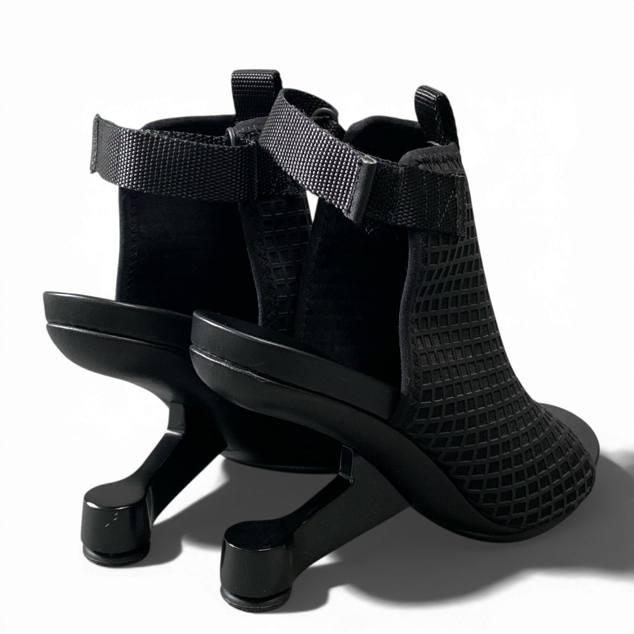 3a5 UNITED NUDE ユナイテッドヌード ヒールサンダル Emaz Fab ブーティー シューズ 37サイズ ブラック レディースk02i