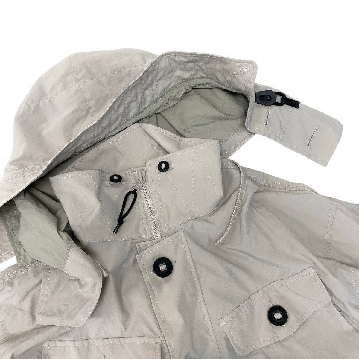 Ｍf25 N.HOOLYWOOD エヌハリウッド 24ss ハーフコート ジャケット 2way  9241-CO01-001 サイズ38 ベージュ メンズo07t