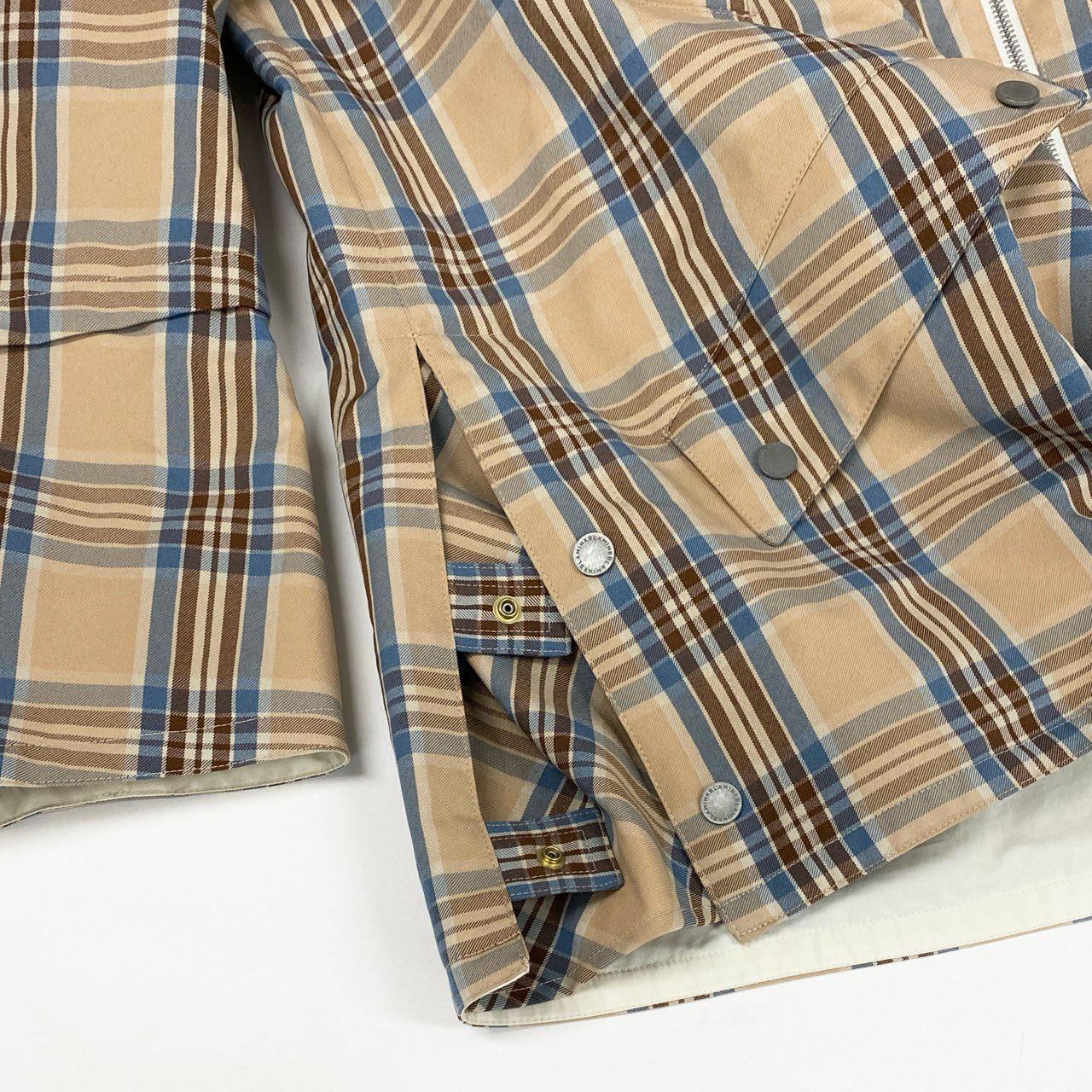 69L17 【美品】BLAMINK ブラミンク 完売品 ポリエステルチェックフーデッドパーカ ジャケット アウター 7925-230-0301 1サイズ マルチカラー レディースu02t