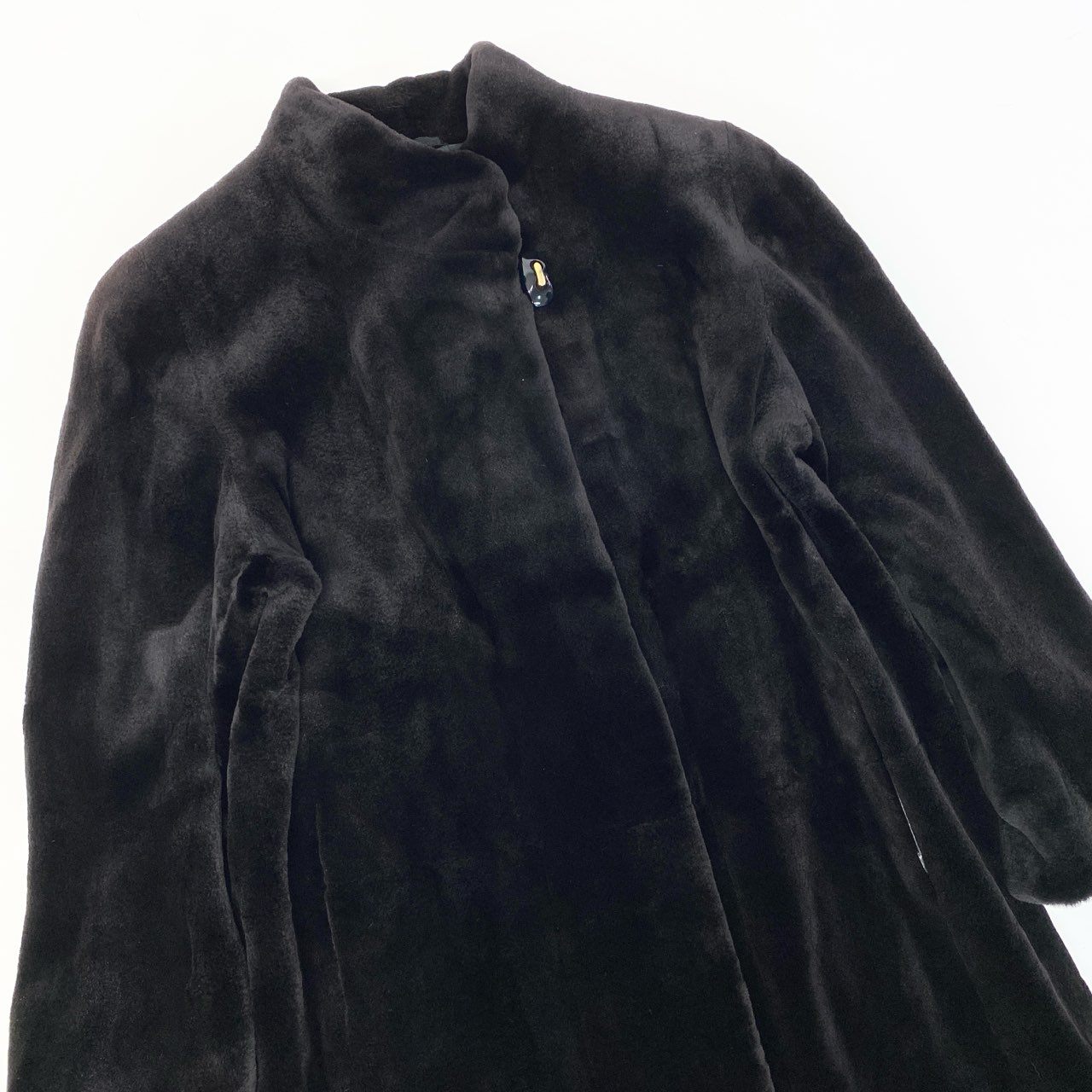 35a15 EMBA エンバ シェアードミンク 超ロングコート 丈約100cm サイズM ブラック 本毛皮 Shared Mink Fur Coatt18r