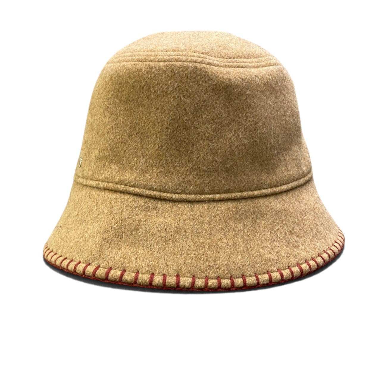 i2 【極美品】 Hermès エルメス アヴァロン ステッチ ウールハット カシミヤ混 セリエボタン H242041N サイズ57 ベージュ レディース