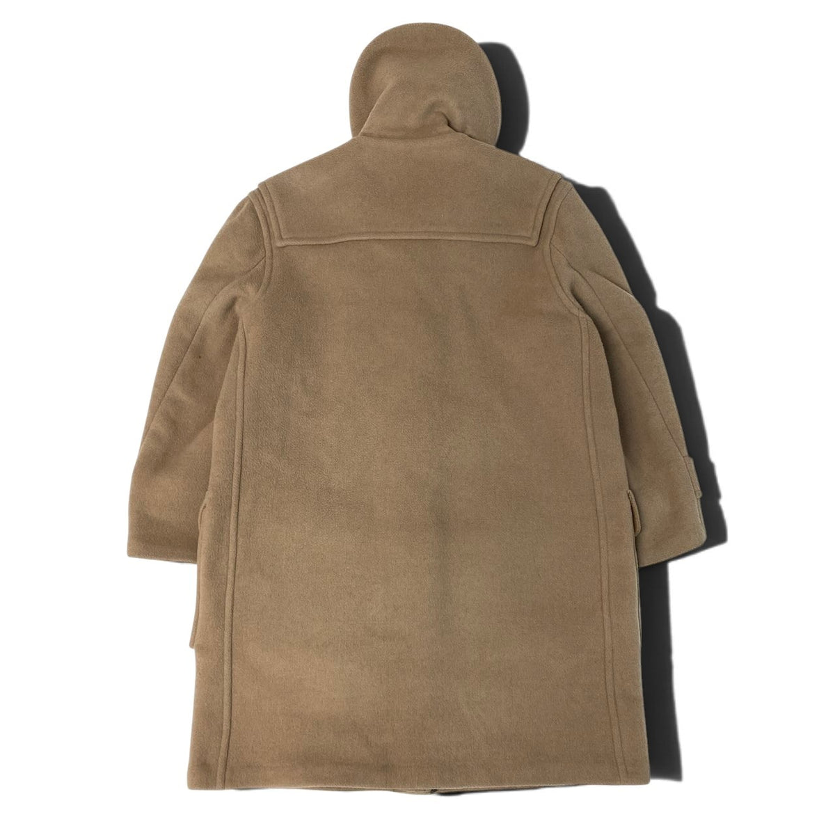 j29 Burberrys ダッフルコート ノバチェック アウター イングランド製 ベージュ ウール100％ メンズ 男性用u02t