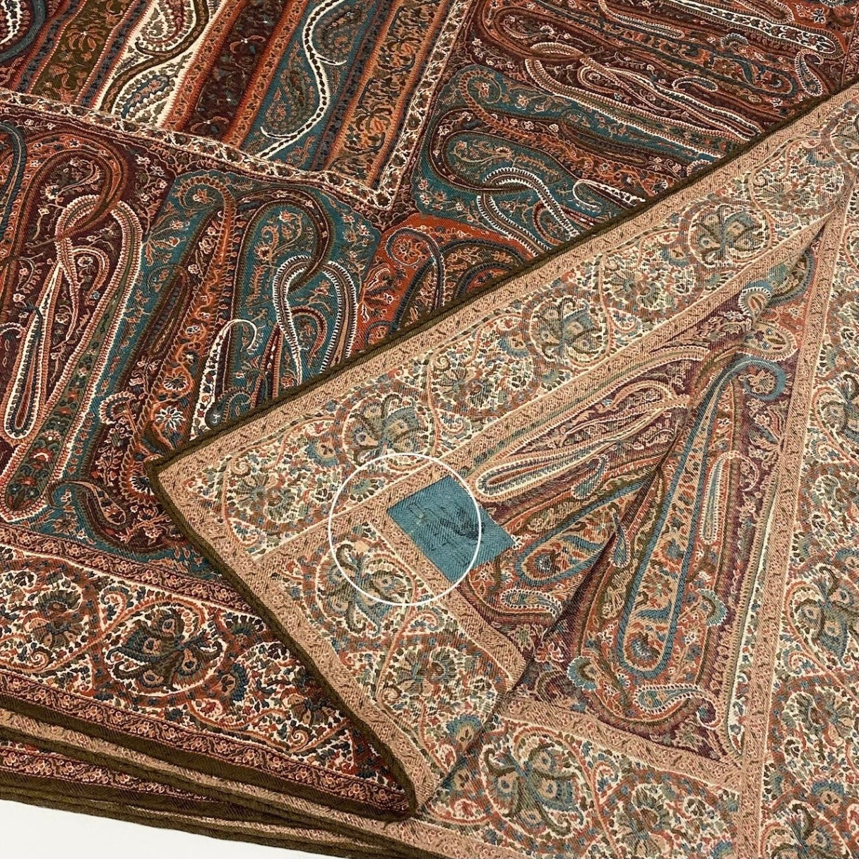 2d16 ETRO エトロ 大判ストール  ペイズリー柄 総柄プリント マルチカラー カシミヤ シルク レディース 女性用u02t