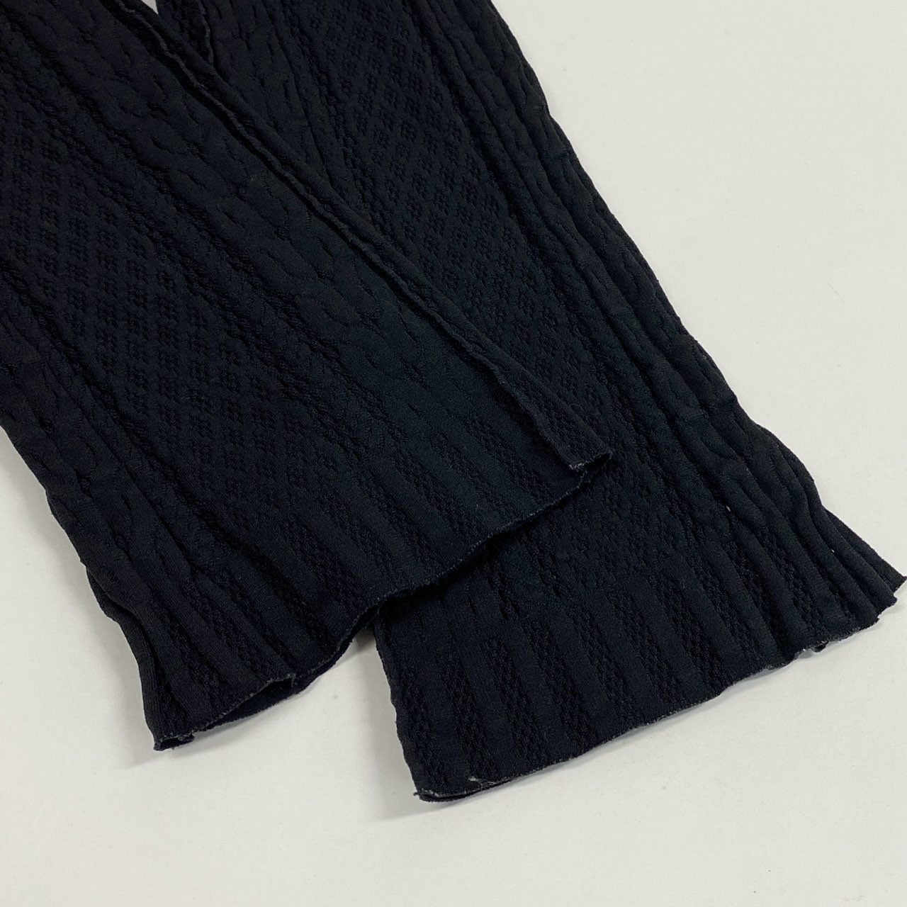 Ac6 PLEATS PLEASE プリーツプリーズ イッセイミヤケ カッティングデザイン レギンスパンツ タイトパンツ サイズ3 ブラック レディース ボトムk02i