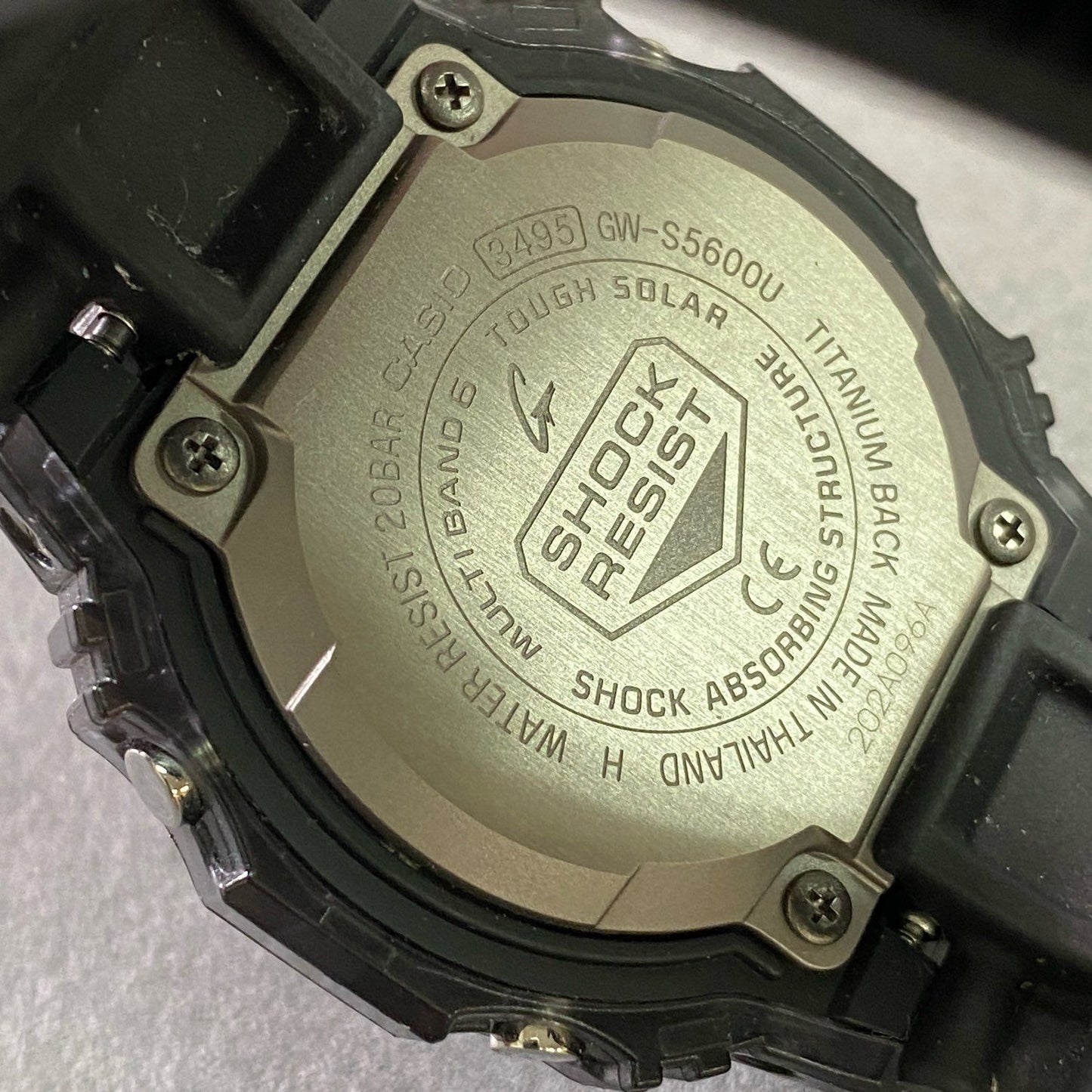 e8 CASIO カシオ G-SHOCK ジーショック デジタル腕時計 ソーラー 20BAR GW-S5600U-1JF ブラック Watch