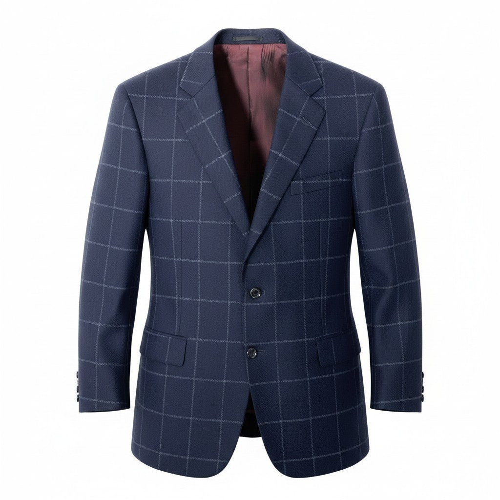 65e7 dunhill ダンヒル テーラードジャケット 背抜き チェック柄 ネイビー メンズ 紳士服u02t