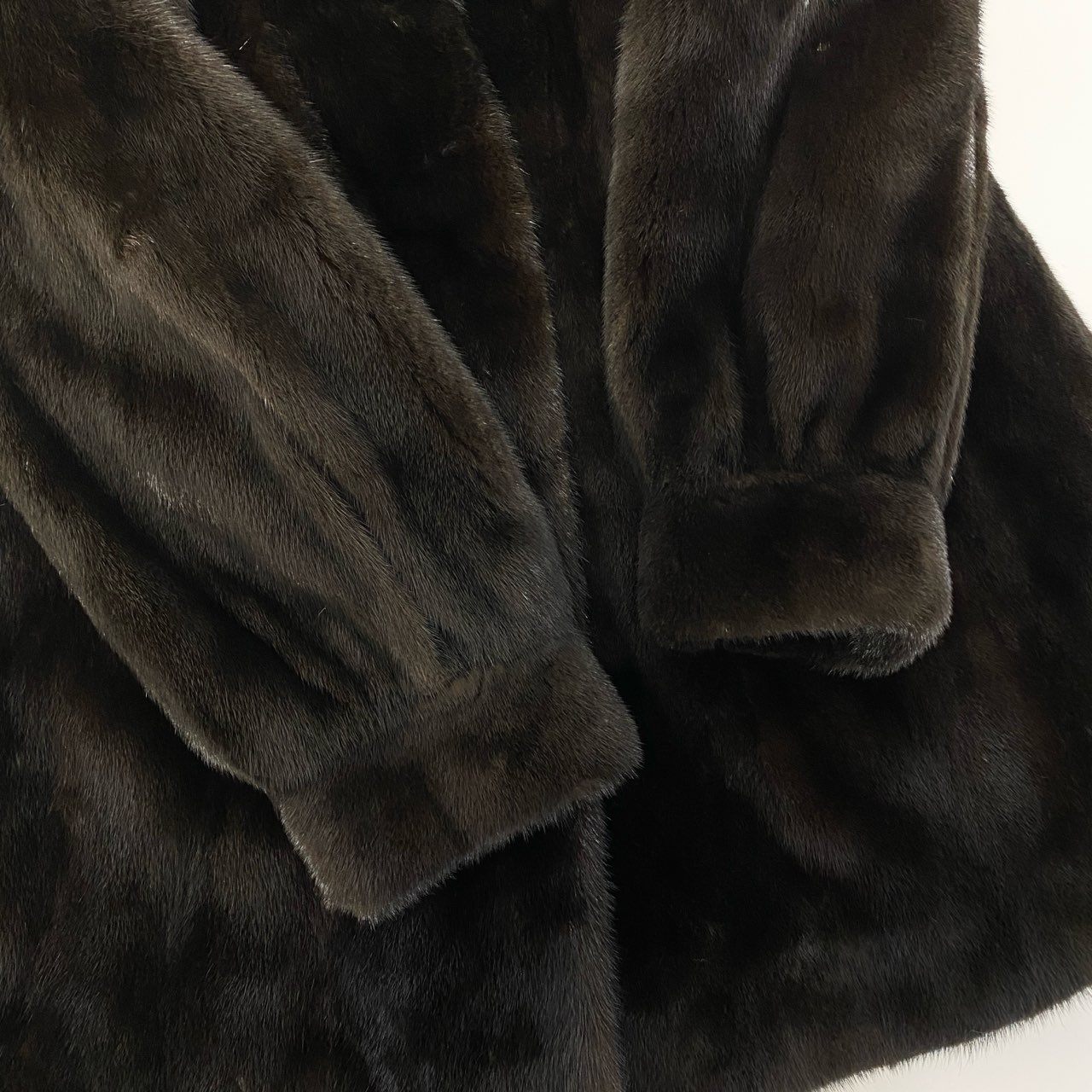 81a14 BLACKGLAMA ブラックグラマ デミバフミンク ミンクコート ロングコート 毛皮コート F ダークブラウン ミンクファー 身幅ゆったり 毛並み綺麗t18r