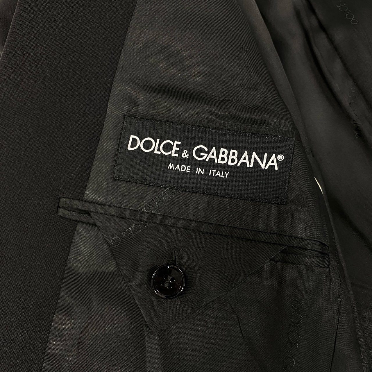 65a14　DOLCE & GABBANA ドルチェアンドガッパーナ セットアップスーツ フォーマル シングル 1B  サイズ46  ブラックo07t