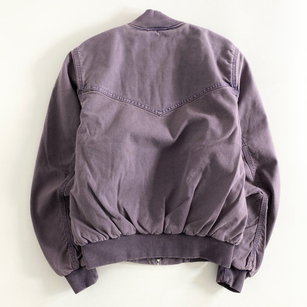 41f9 《未使用保管品》 タグ付 Carhartt WIP カーハート ダブルアイピ― SANTA FE BOMBER サンタフェボンバー ジャケット ブルゾン I030284 XSサイズ パープル コットン