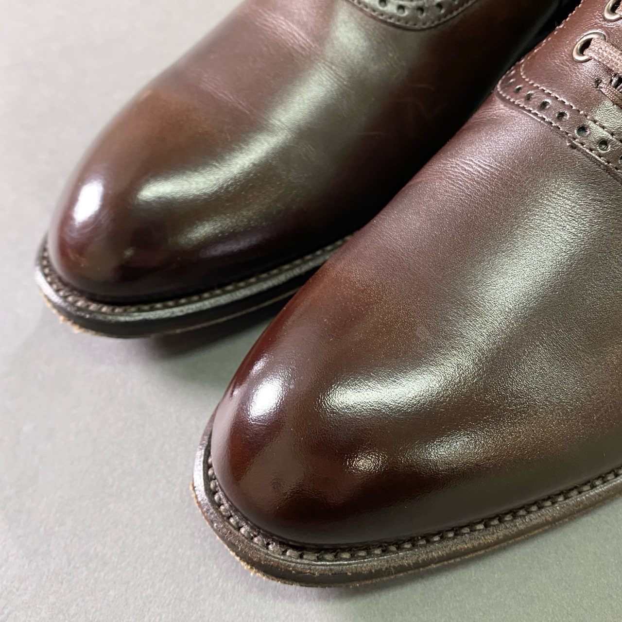 2a27 THE MASTER REGAL マスター リーガル サドルシューズ 02AL 24cm ダークブラウン 純正シューツリー付 外ハトメ ビジネス フォーマル 箱有