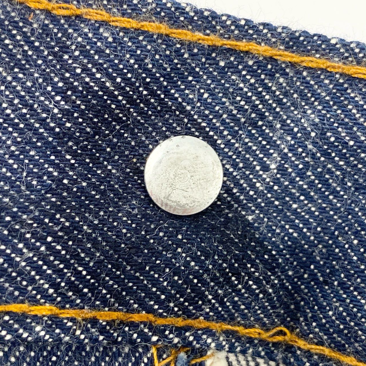 80i29 《保管品》 Levi's リーバイス 超巨大 66モデル バナー デッドストック ボタン裏6 4501-0117 W76 L45 濃紺 デニム 赤耳 タグ付き 展示t18r