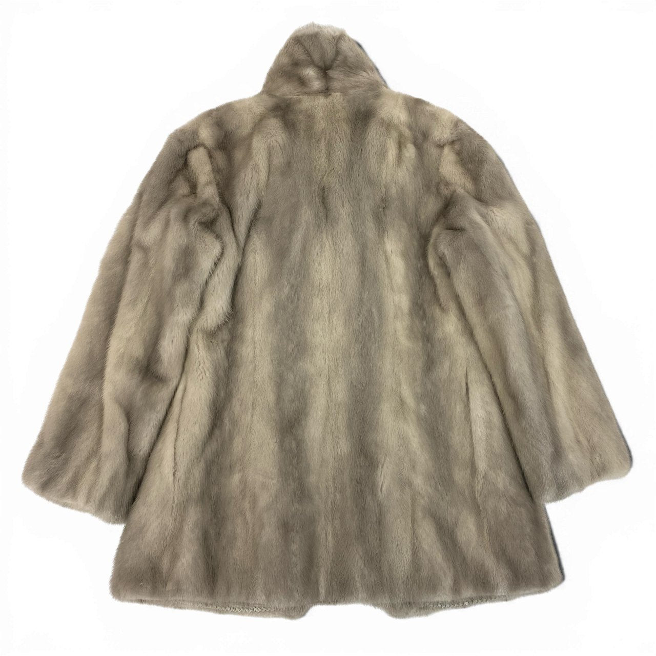 6a21 サファイアミンク ファーコート サイズ9 シルバーグレー 本毛皮 Sapphire Mink Fur Coatt18r