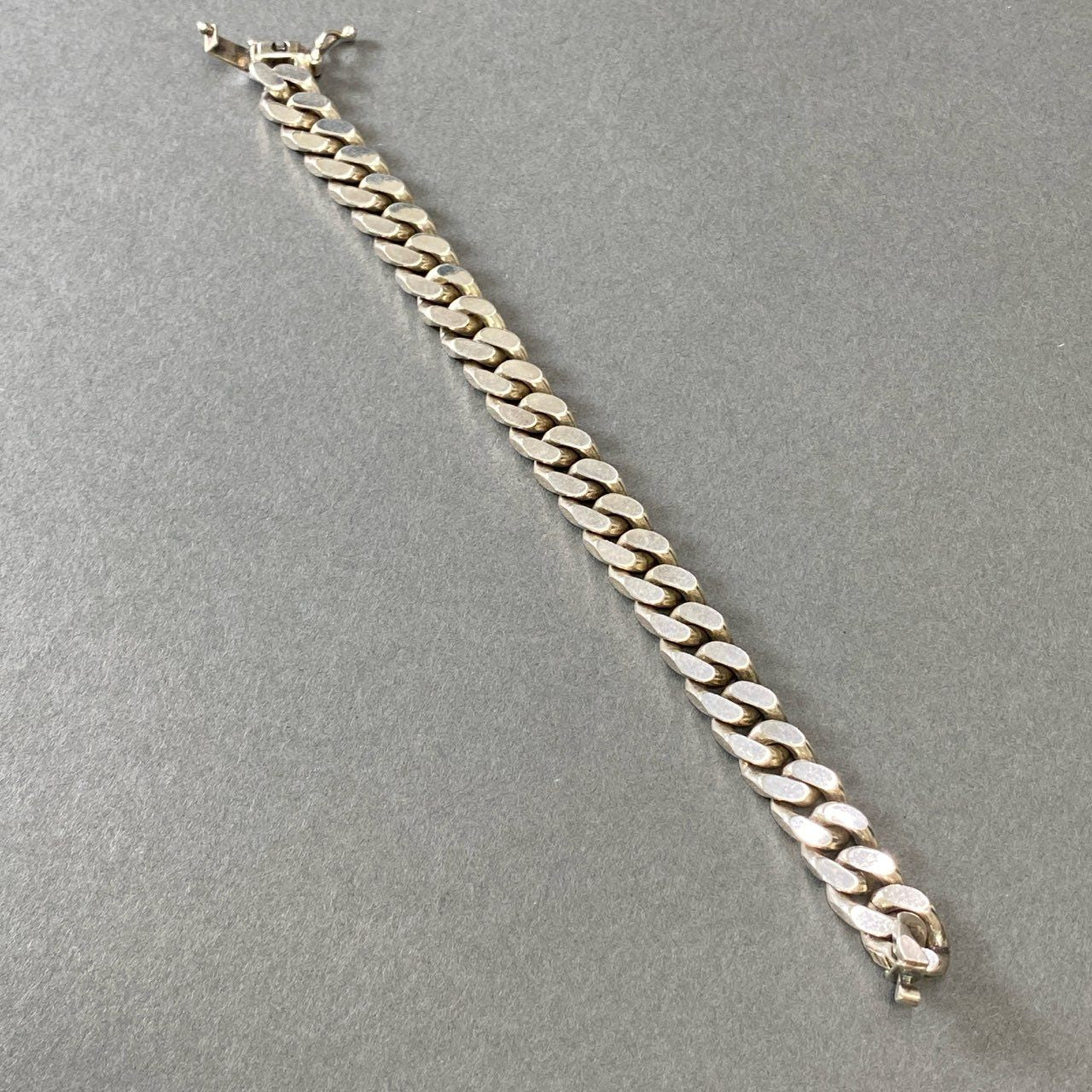 g8 VINTAGE 喜平チェーン ブレスレット アクセサリー サイドロック 47g 17.5cm シルバー SILVER925