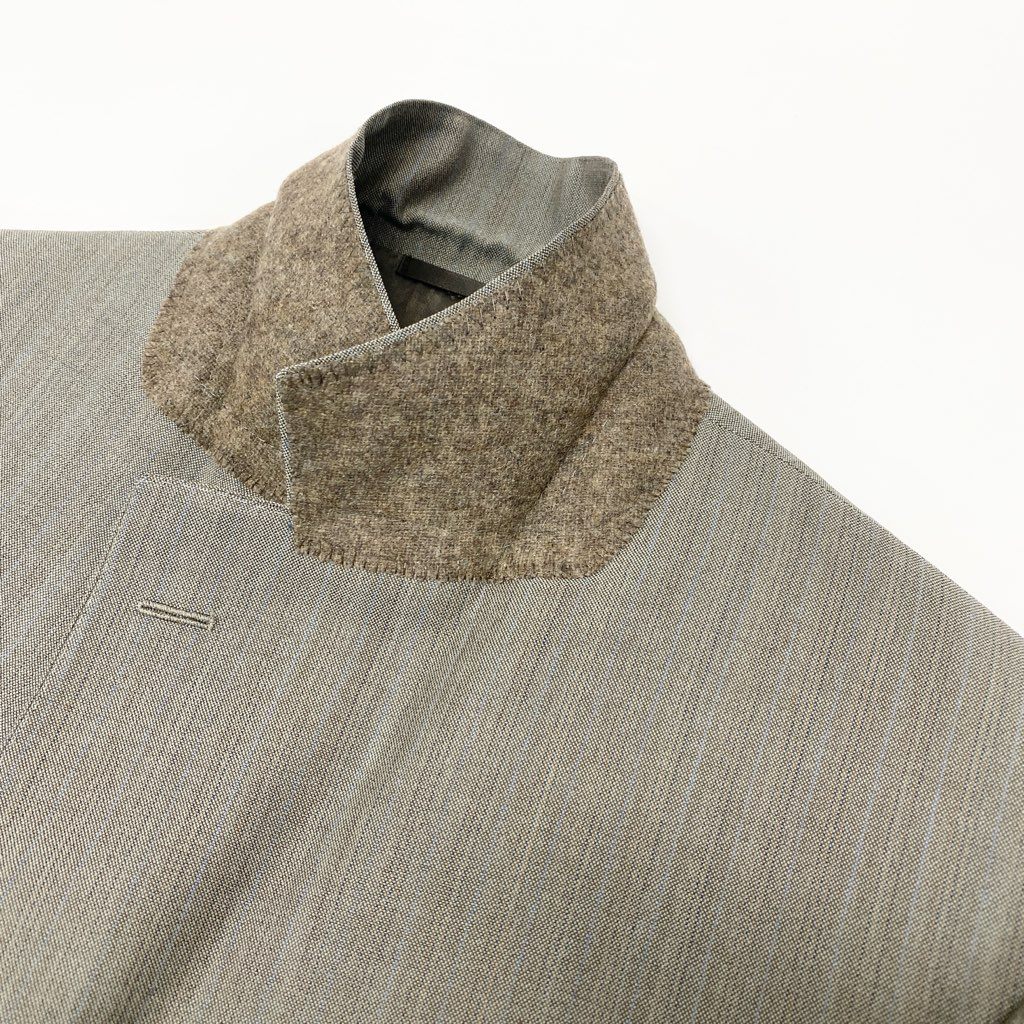 22l28 BURBERRY LONDON バーバリーロンドン スーツセットアップ テーラードジャケット スラックスパンツ 94-84-165 AB4 グレー系 メンズ 男性用o07t