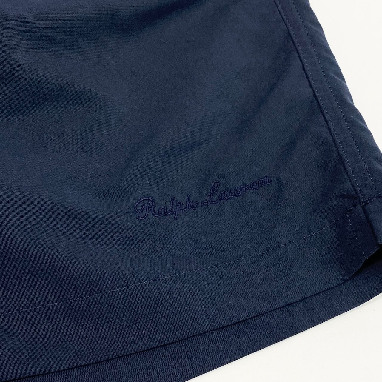 23e14 【新品保管品】RALPH LAUREN ラルフローレン Purple Label パープルレーベル スイムパンツ ハーフパンツ 水着 Mサイズ ネイビー ポリエステル100％ メンズ 男性用u02t