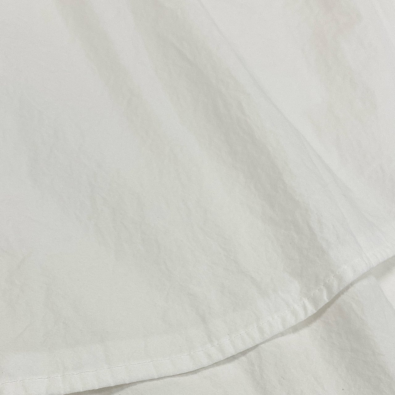 63i12 《美品》 ENFOLD エンフォルド ヘキサゴンシャツ 長袖シャツ ブラウス ノーカラー 300FA230-1850 サイズ38 ホワイト コットン タイプライター レディースu02t