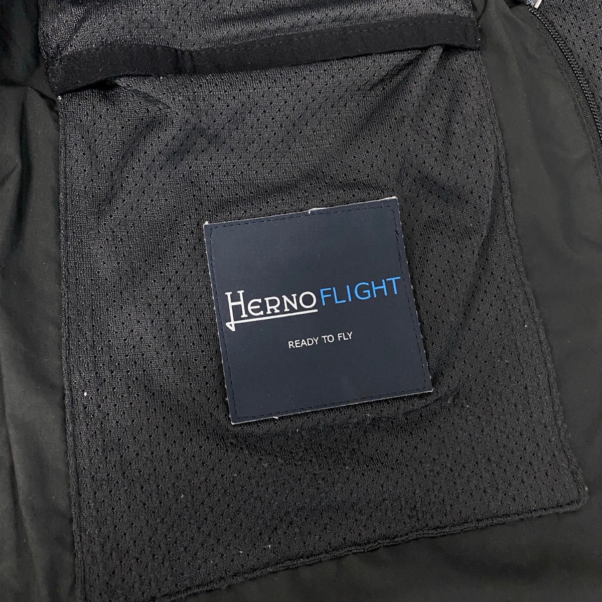 18f15 HERNO ヘルノ ジップアップジャケット ブルゾン ダブルジップ アウター イタリア製 44サイズ ブラック ポリエステル100％ メンズ 男性用u02t