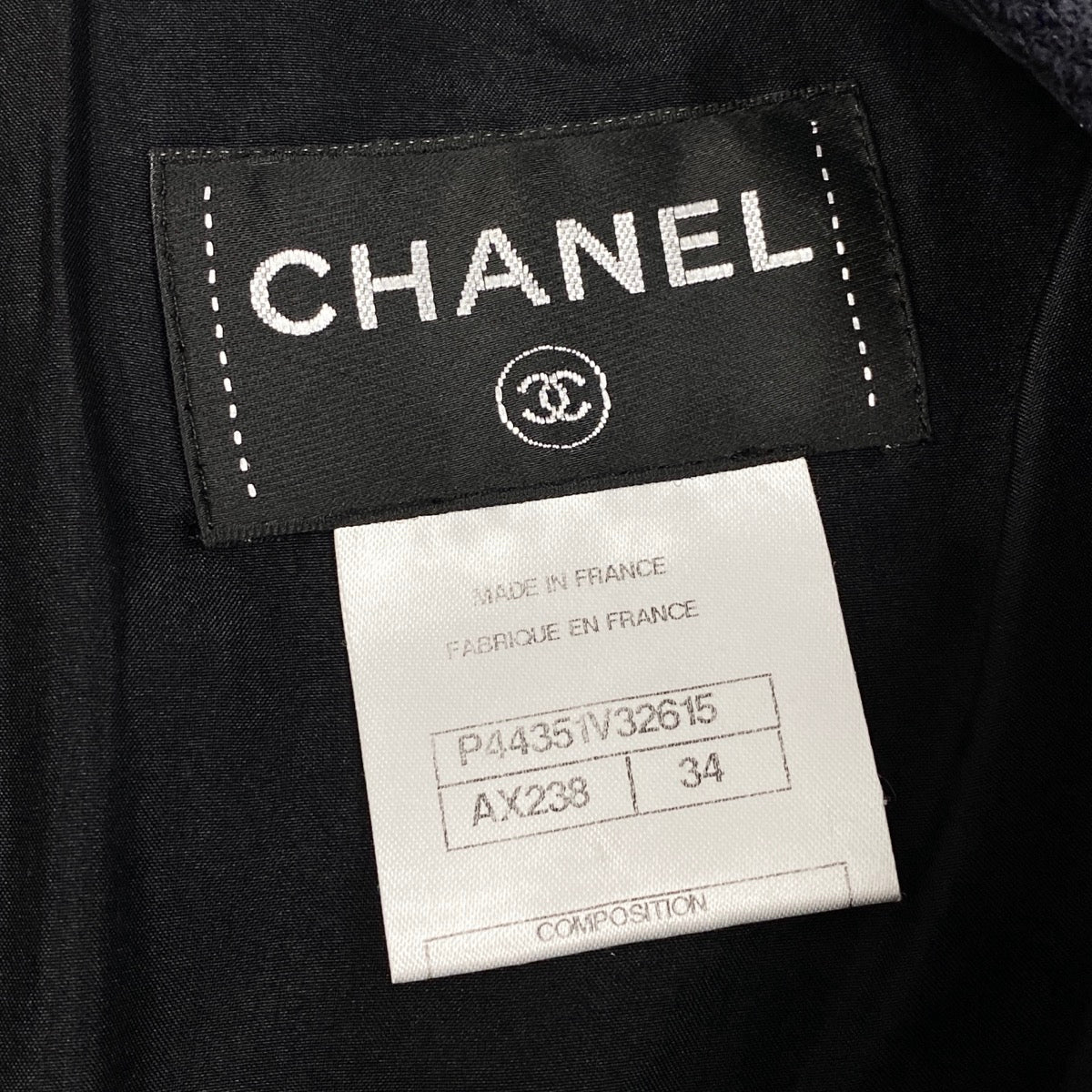 Cg10 【美品】 CHANEL シャネル ショートスリーブ ドレスワンピース グリポアボタン サイズ34 ブラック レディースta2