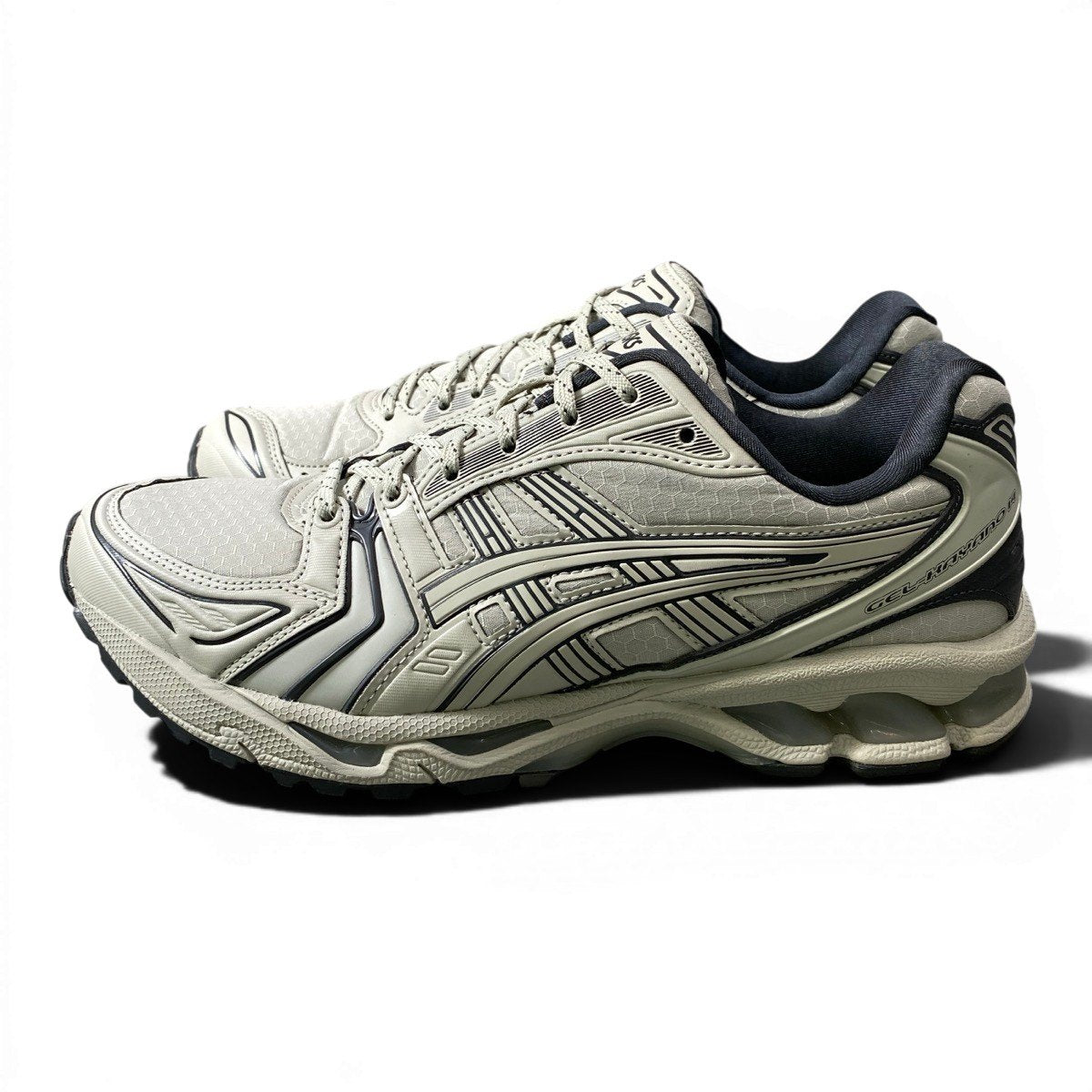 2g8 ASICS アシックス GEL-KAYANO 14 WHITE SAGE ローカットスニーカー 1203A412 26cm グレー メンズ 男性用o07t