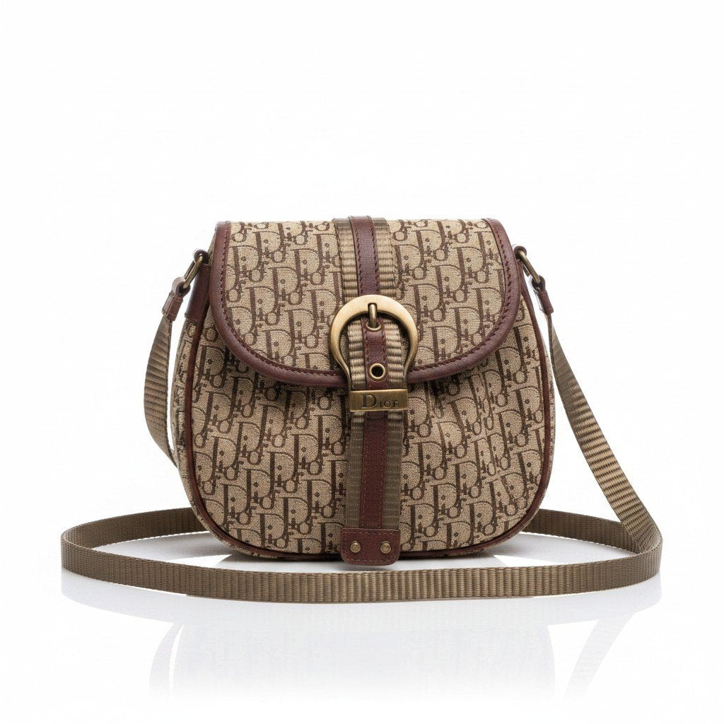 i7 Christian Dior クリスチャンディオール ストリートシック トロッター ショルダーバッグ Vintage Street Chic Trotter Shoulder Bag ブラウンt18r