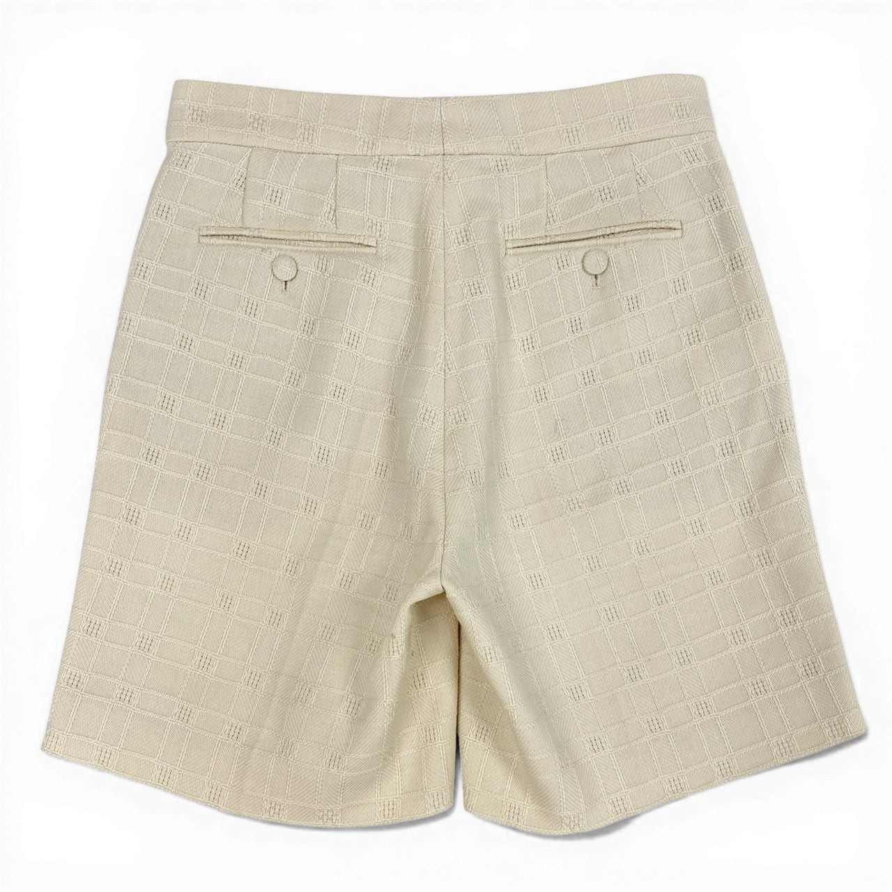 Ed10 GUCCI グッチ ホースビットチェーン ツイード ショートパンツ 631499 サイズ38 アイボリーu02t