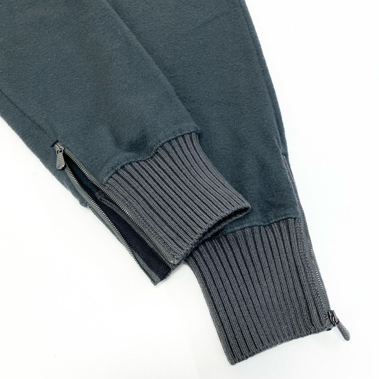 Ea27《美品》 BOTTEGA VENETA ボッテガヴェネタ ウールニット スウェットパンツ サイズ50 グレー Wool Knit Sweat Pantst18r
