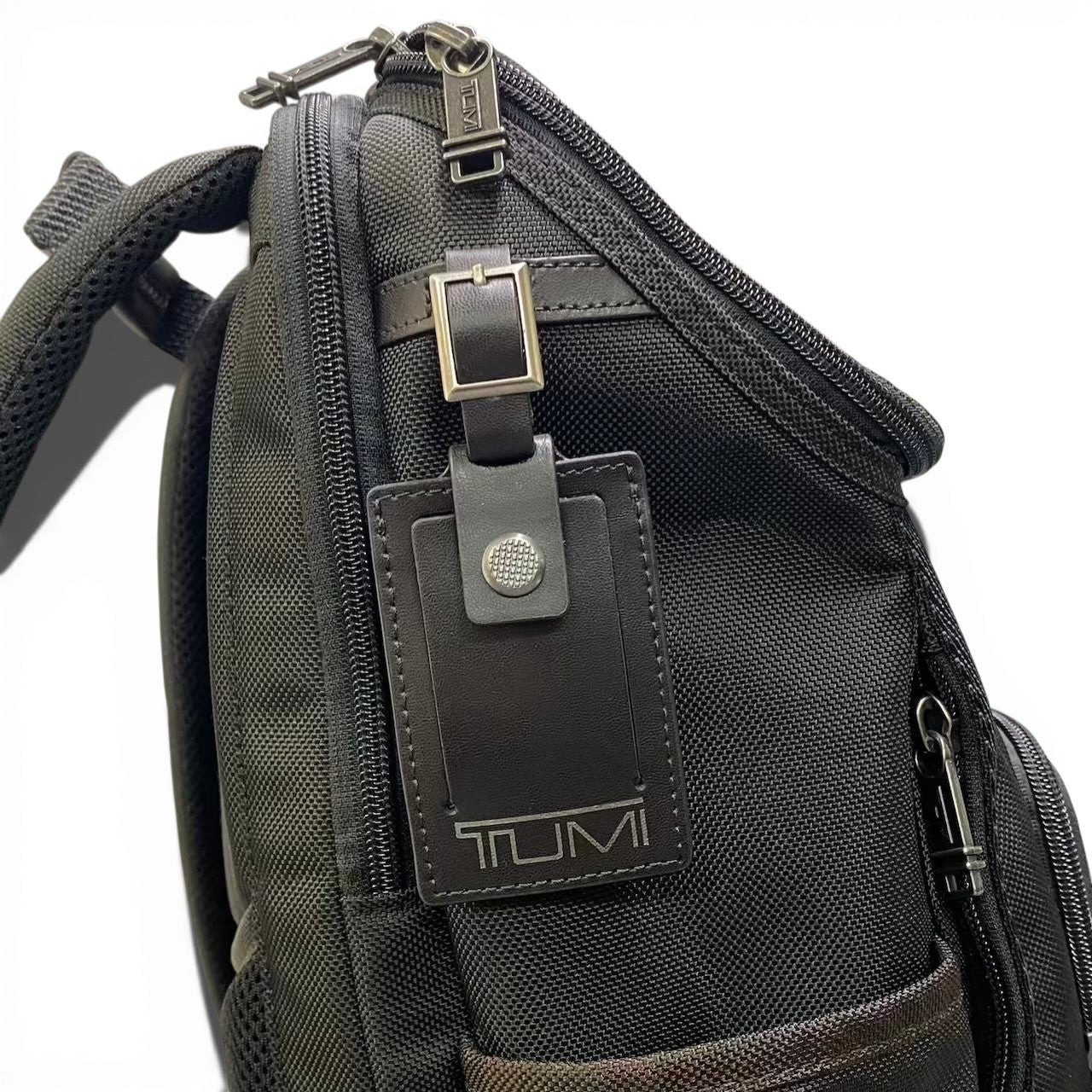 c23 TUMI トゥミ ソーンヒル バックパック リュック ビジネスバッグ ブラック/ブラウン キャンバス/レザー メンズ 鞄k02i