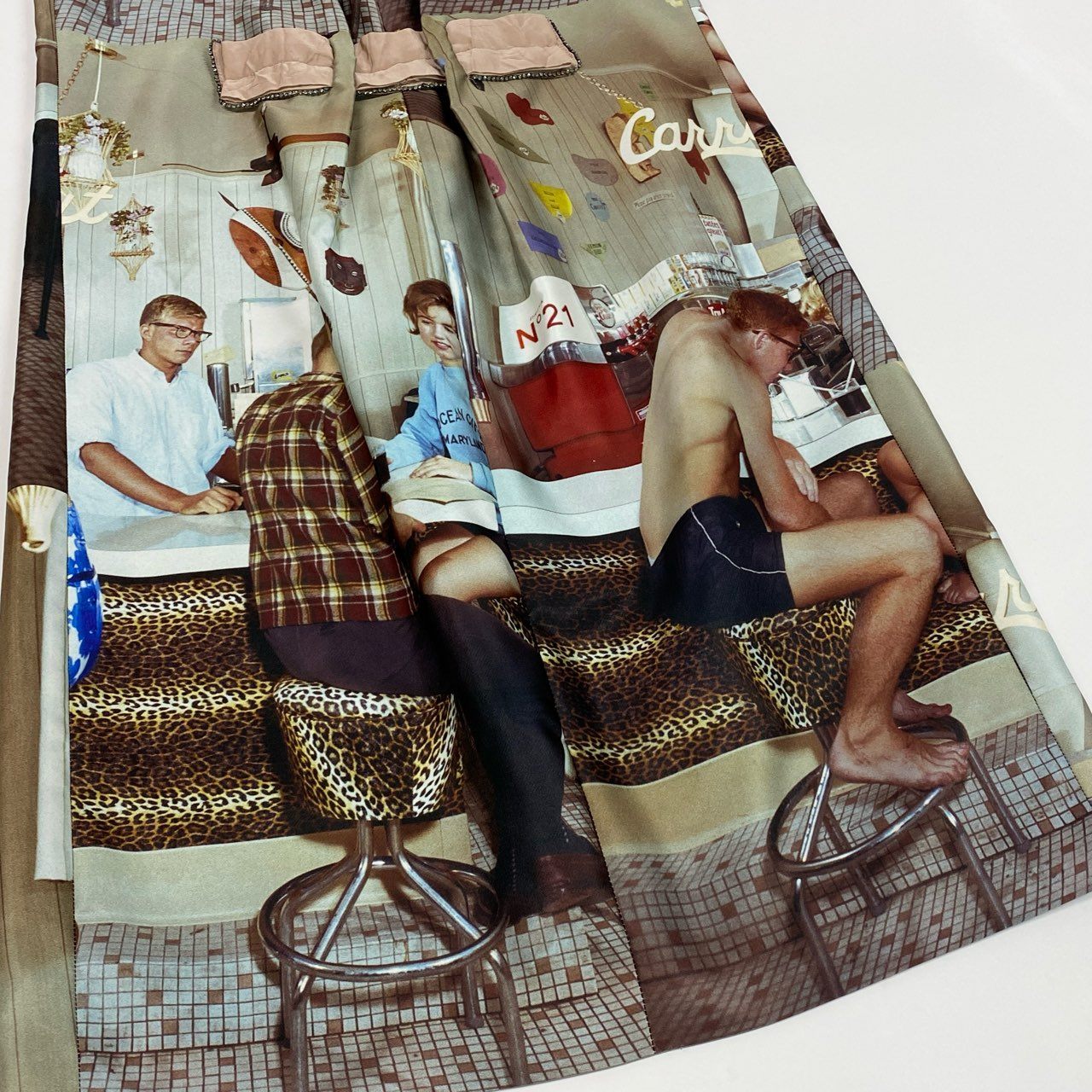 Ib26 N°21 ヌメロヴェントゥーノ グラフィックプリント ノースリーブワンピース ドレスワンピース 36 マルチカラー ポリエステル レディースu02t